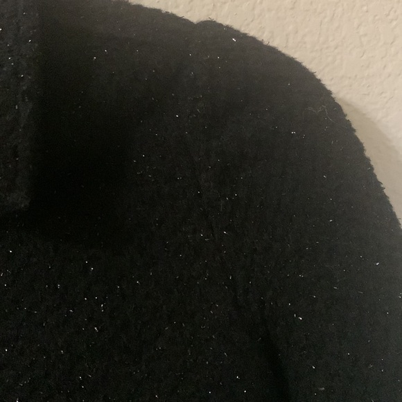 The Children’s Place Collared Glittery Pea Coat for Girls, Black Size Medium 7/8 - Picture 8 of 12